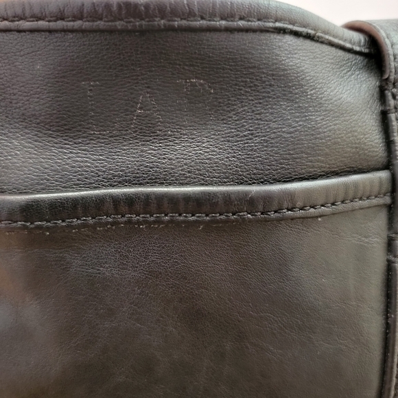 J. Crew Montauk Black Leather Tote Bag - Picture 9 of 12